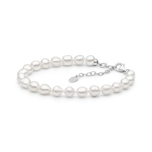 Bratara perle naturale baroque si argint DiAmanti 232-36B-G (Argint 925‰ 1,4 g.)